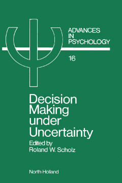 Decision Making under Uncertainty Decision Making under Uncertainty