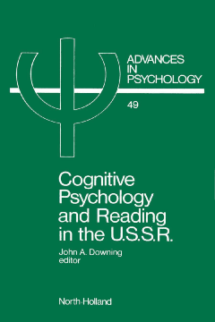 Cognitive Psychology and Reading in the USSR Cognitive Psychology and Reading in the USSR