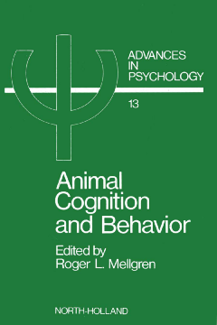 Animal Cognition and Behavior Animal Cognition and Behavior