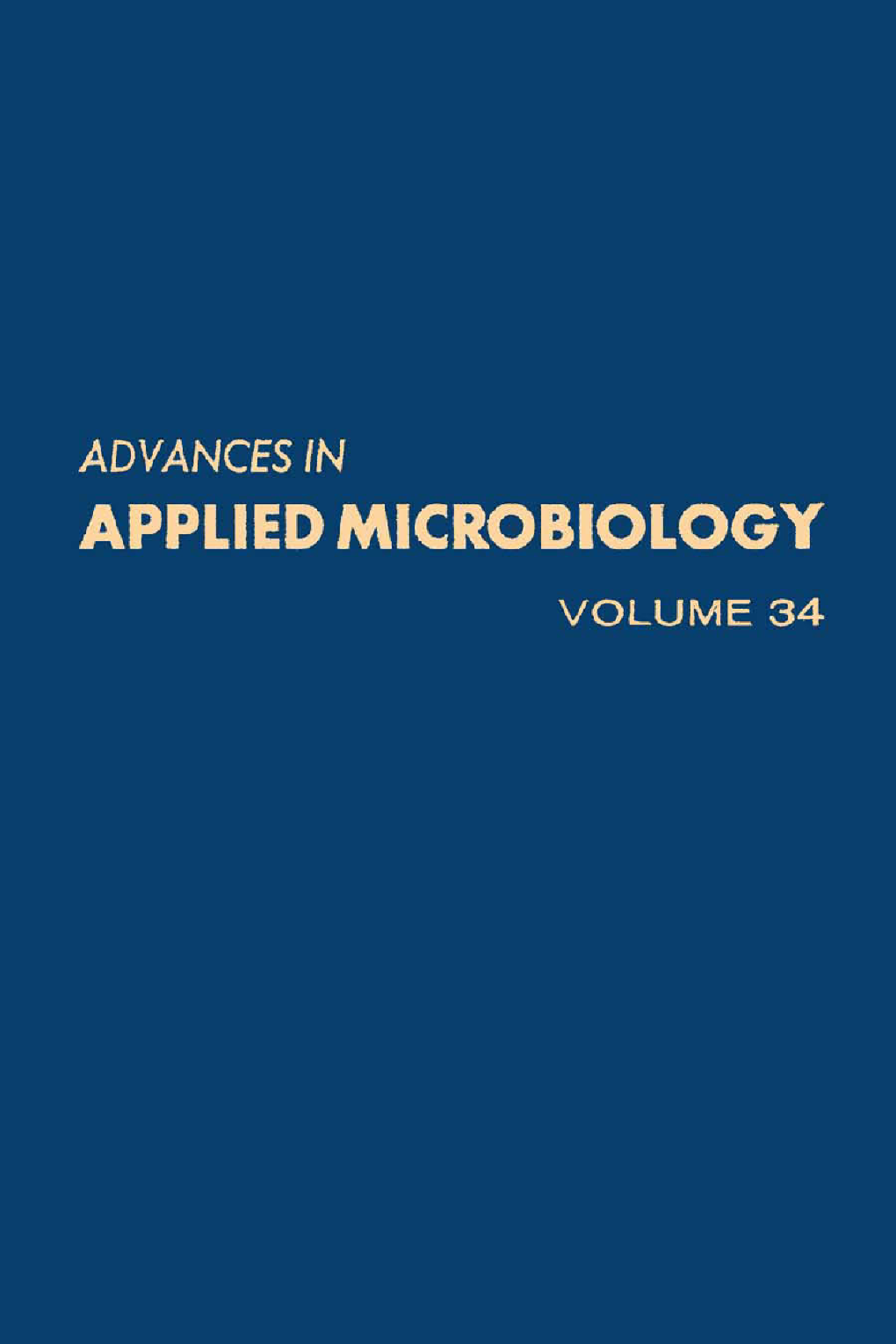 Advances in Applied Microbiology