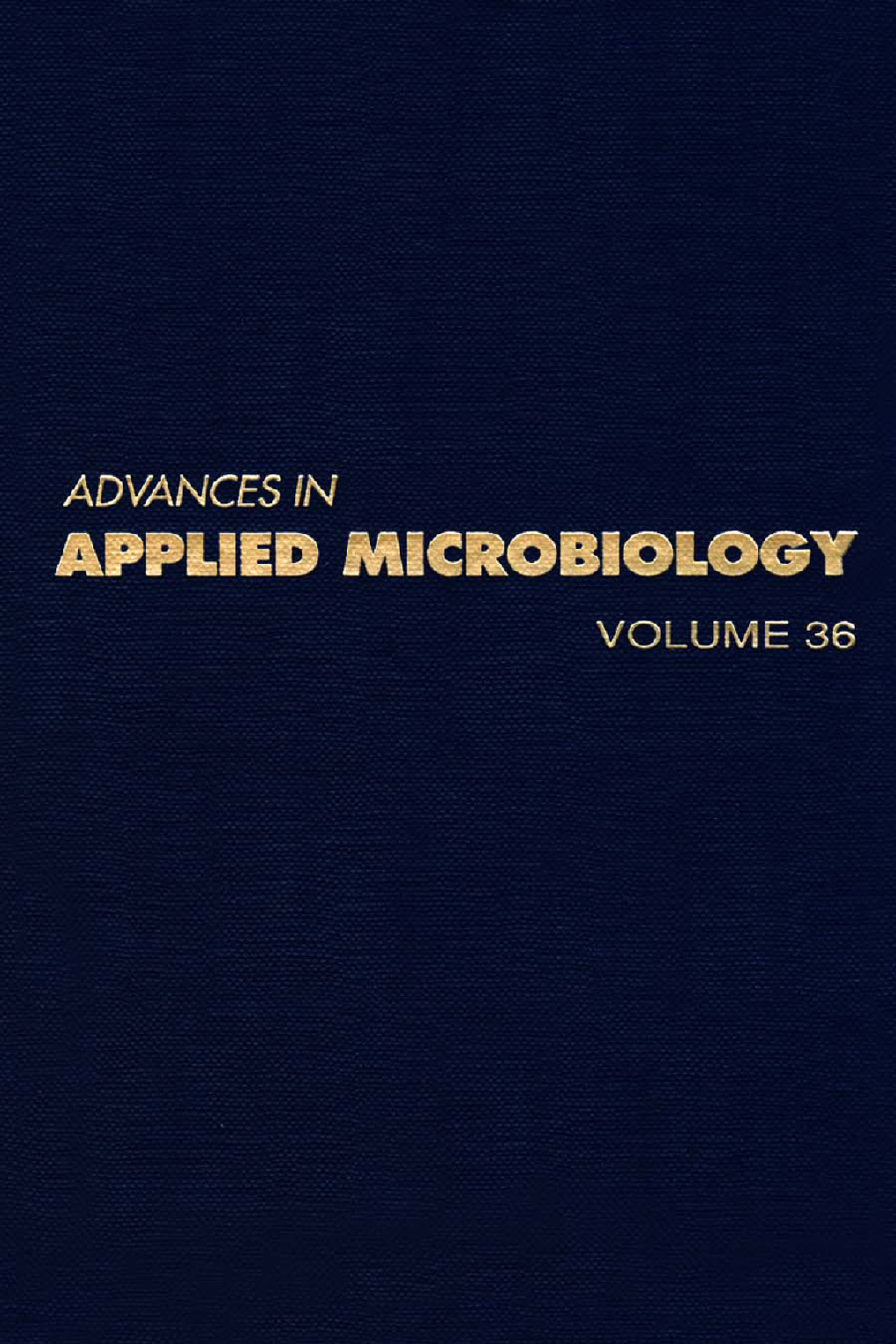 Advances in Applied Microbiology