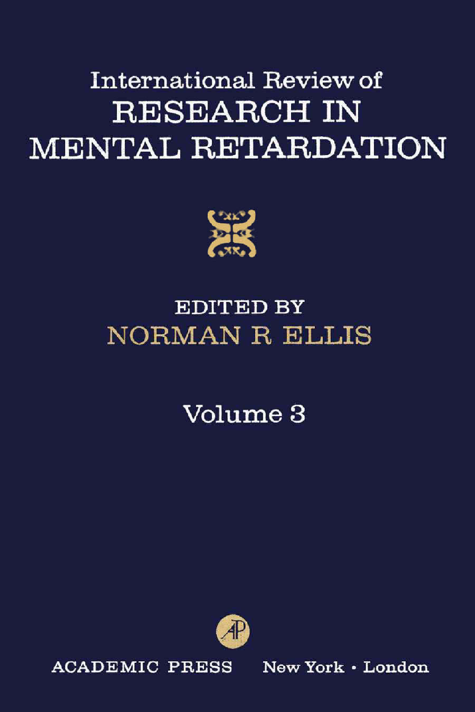 International Review of Research in Mental Retardation