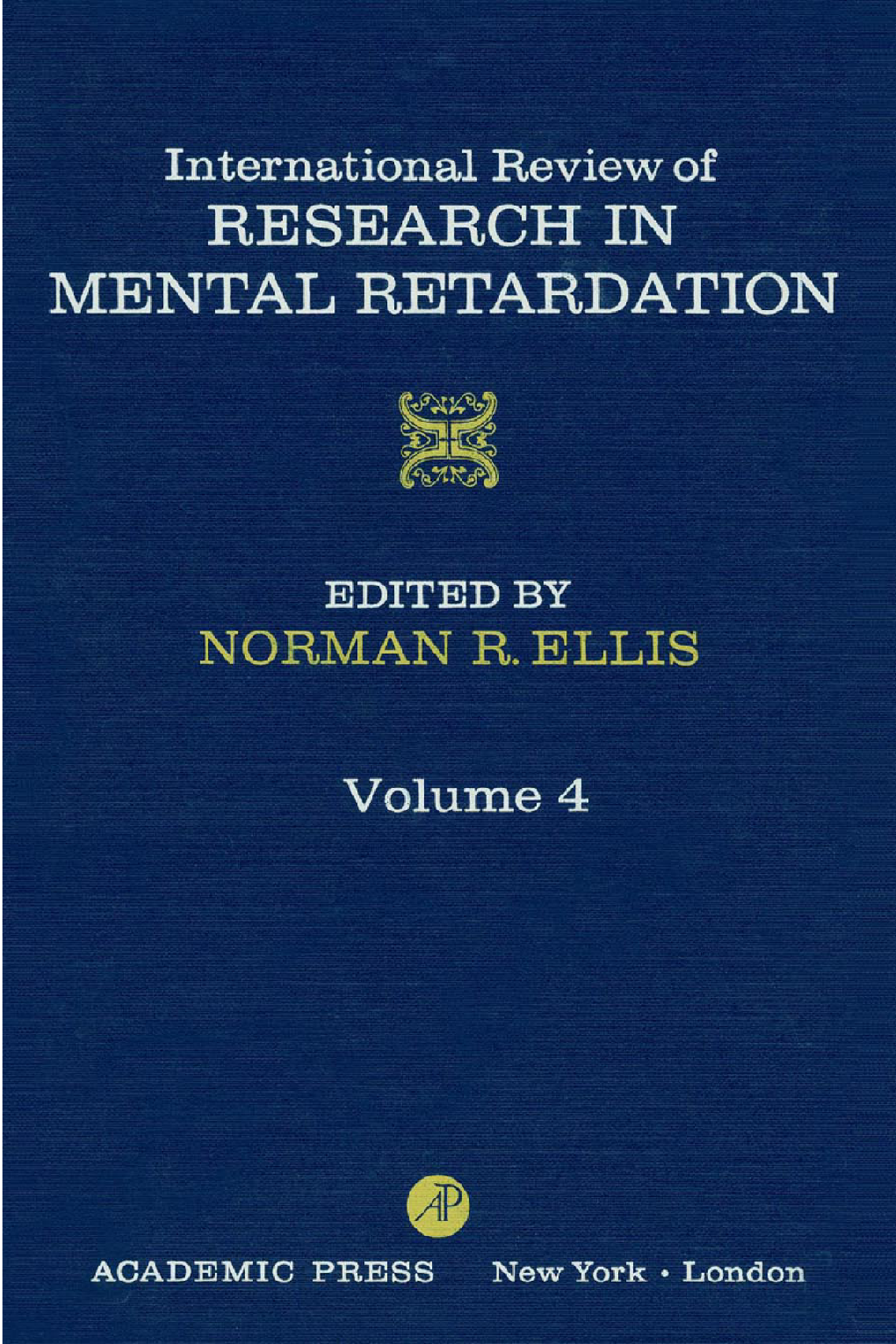 International Review of Research in Mental Retardation