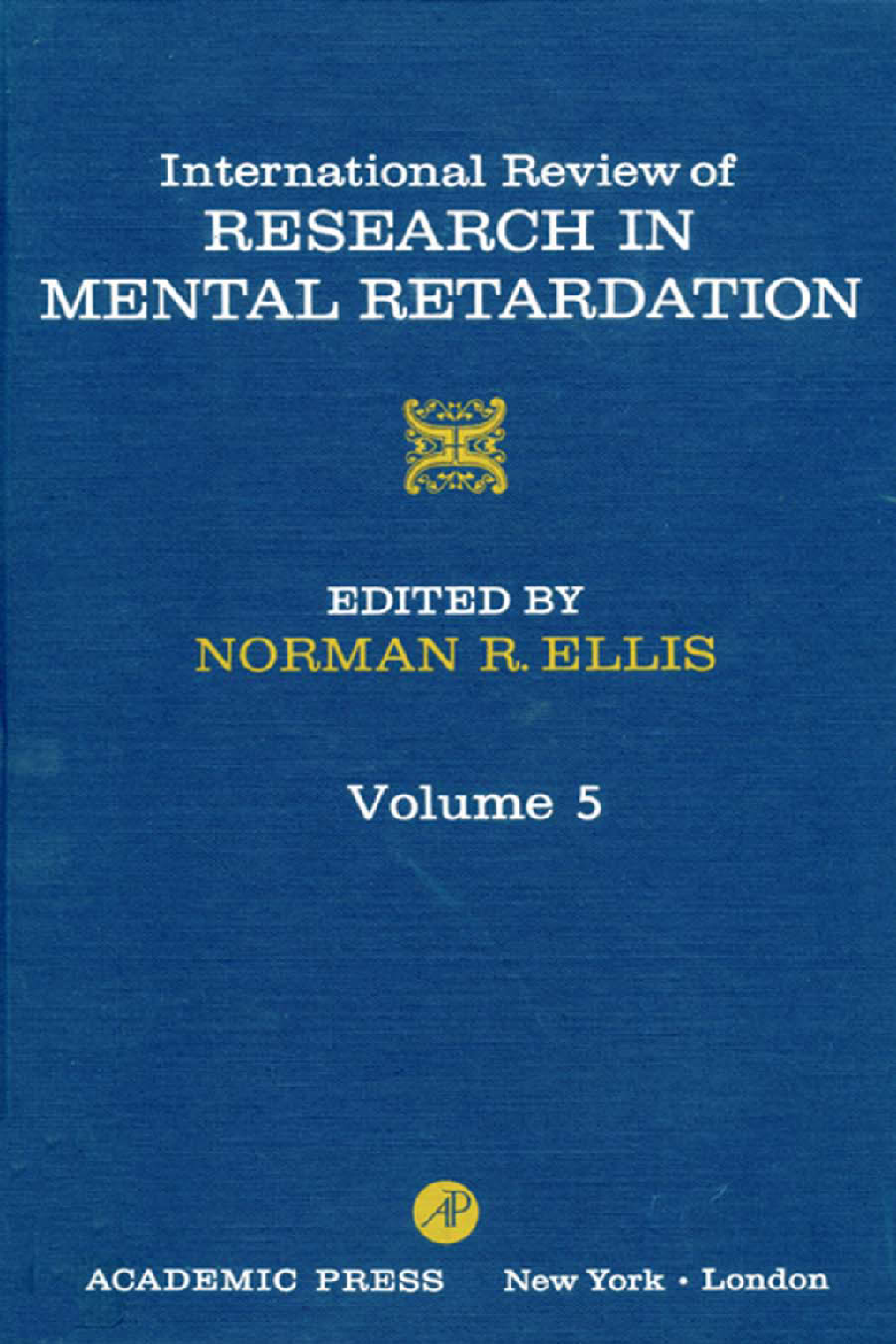 International Review of Research in Mental Retardation