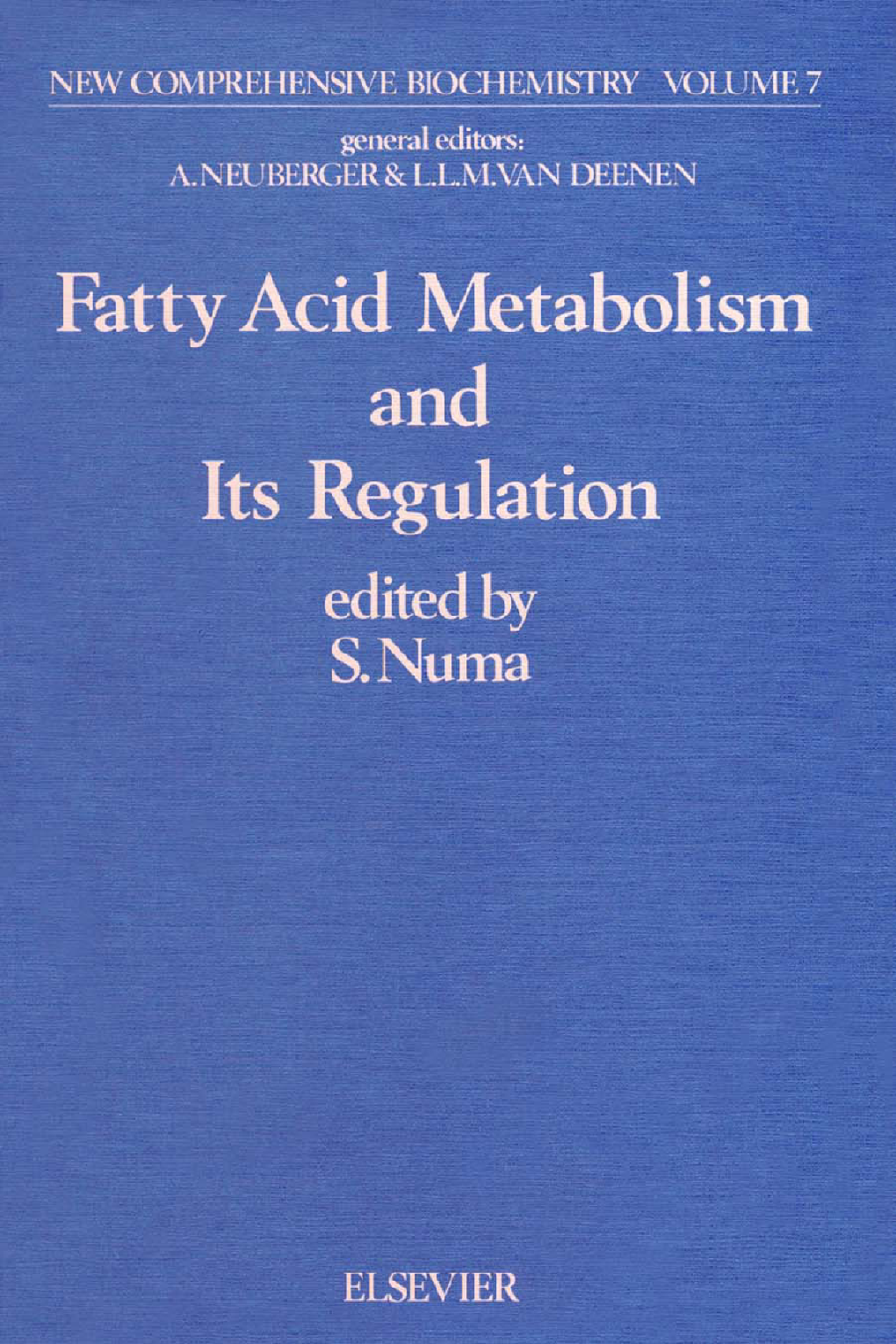 Fatty Acid Metabolism and its Regulation