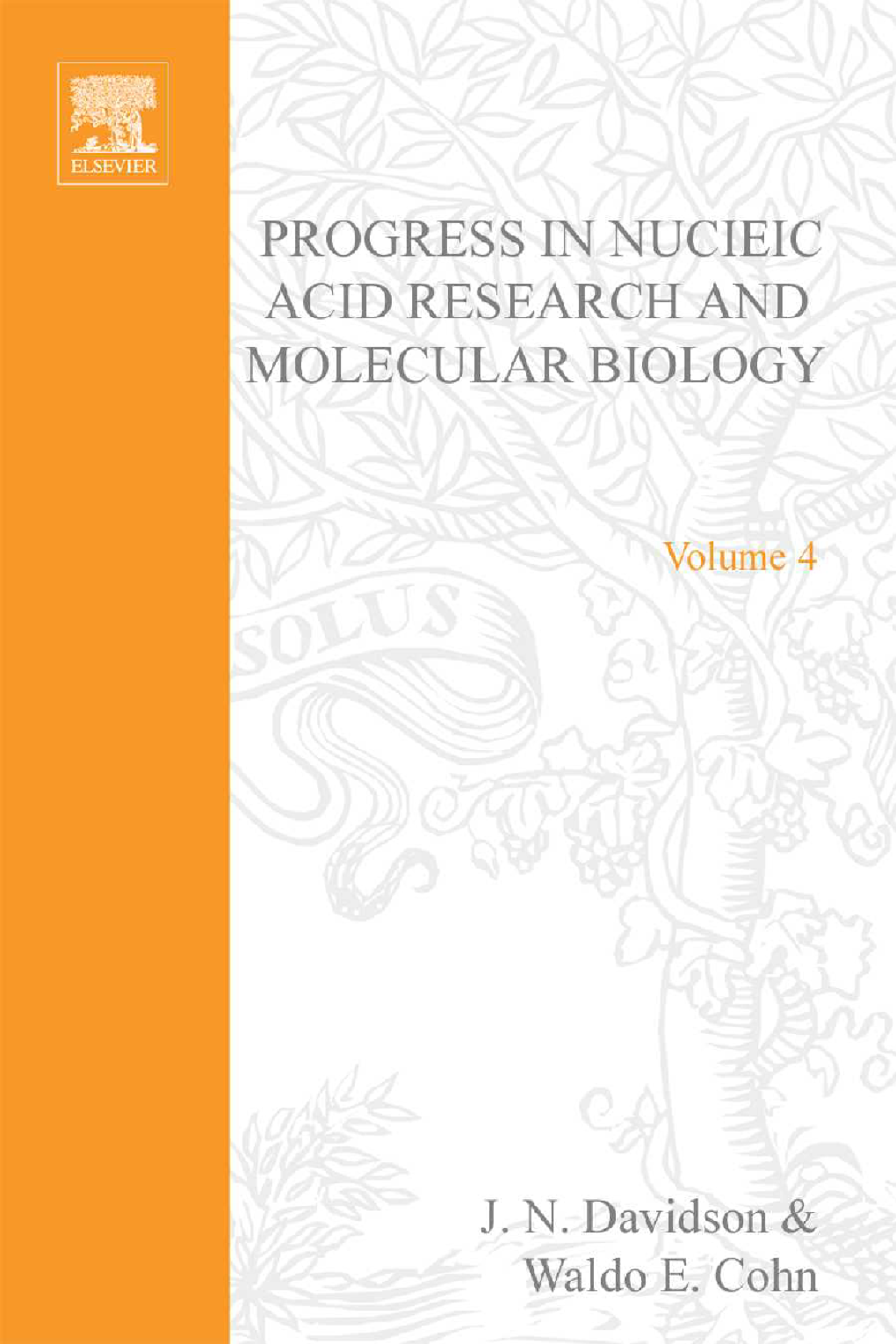 Progress in Nucleic Acid Research and Molecular Biology