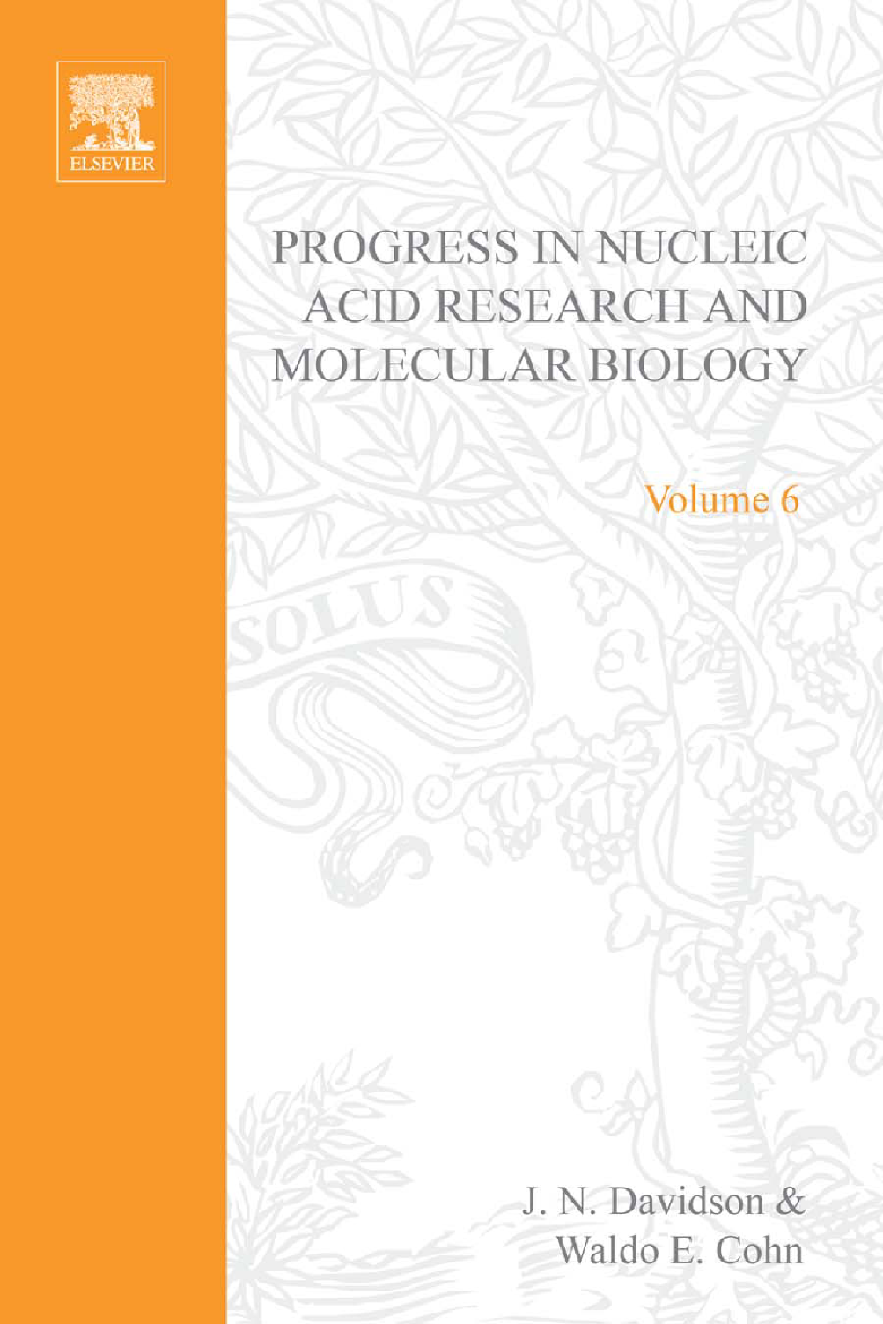 Progress in Nucleic Acid Research and Molecular Biology