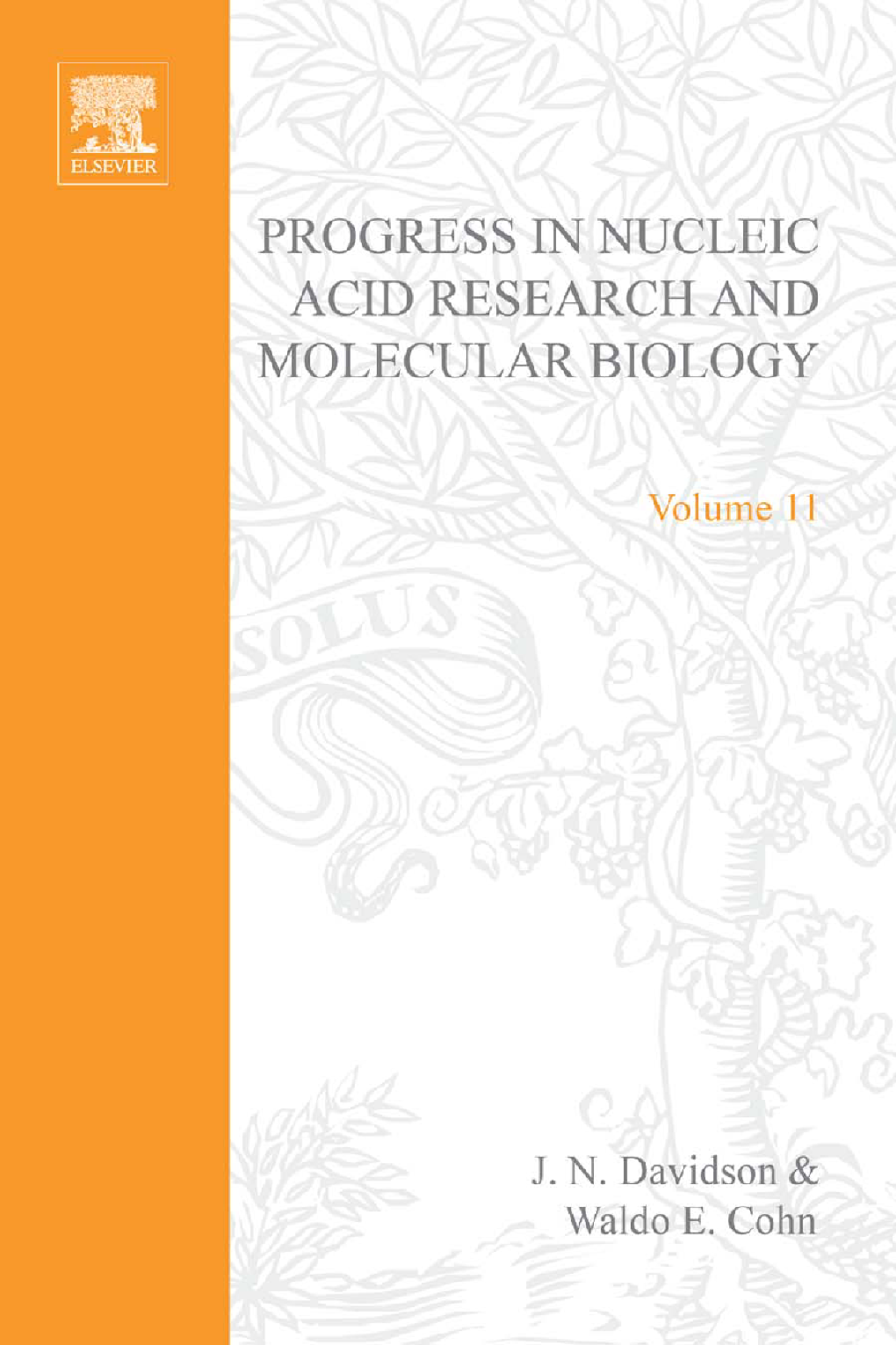 Progress in Nucleic Acid Research and Molecular Biology