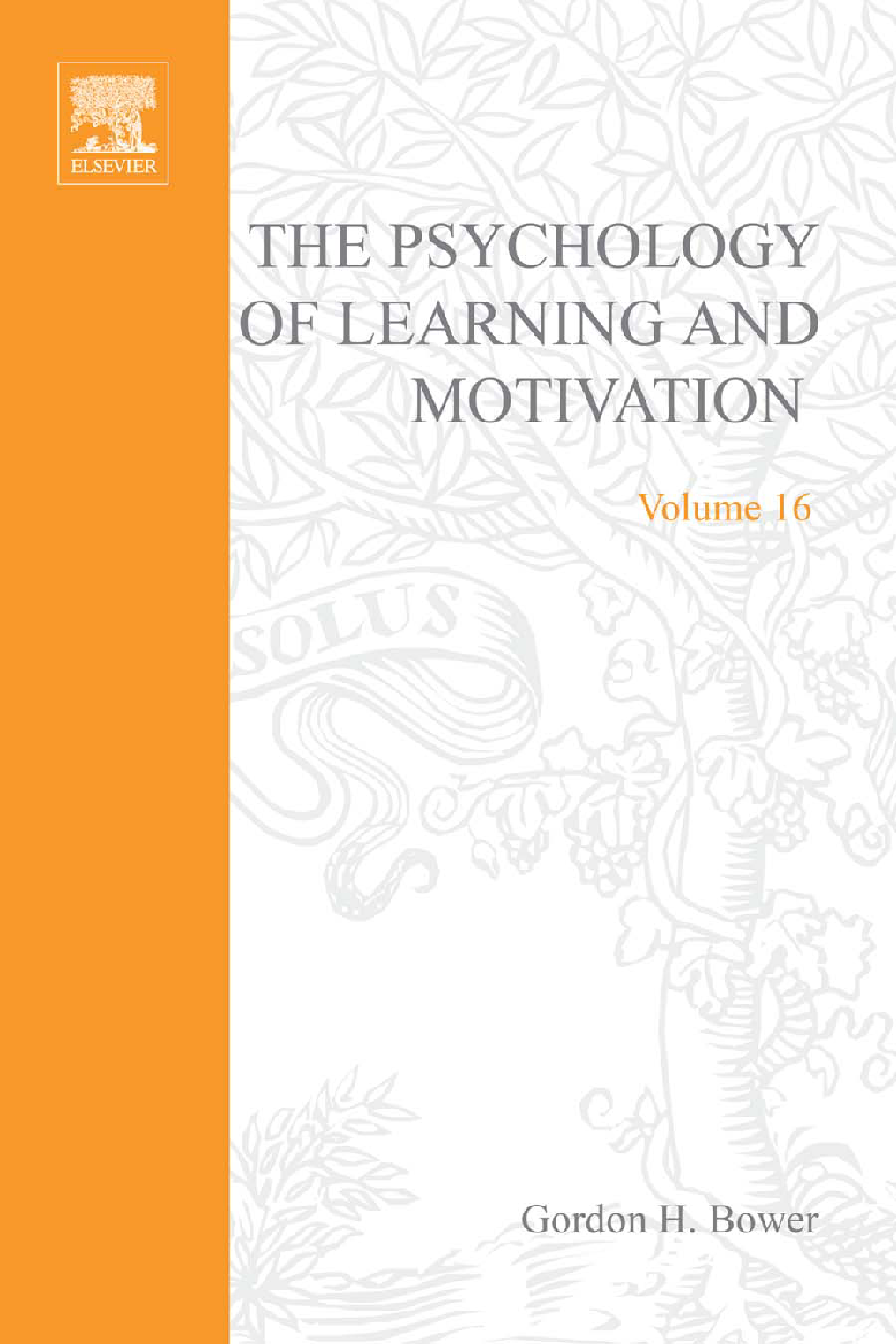 Psychology of Learning and Motivation