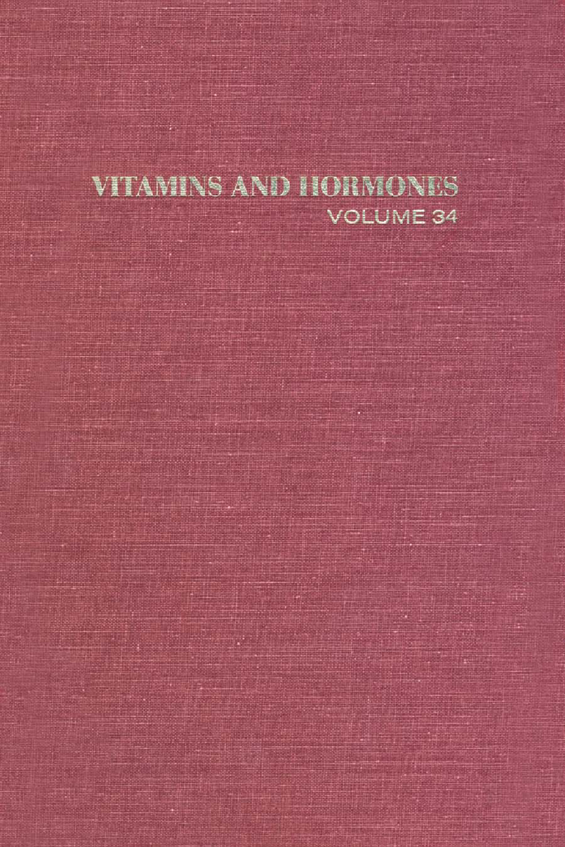 Vitamins and Hormones