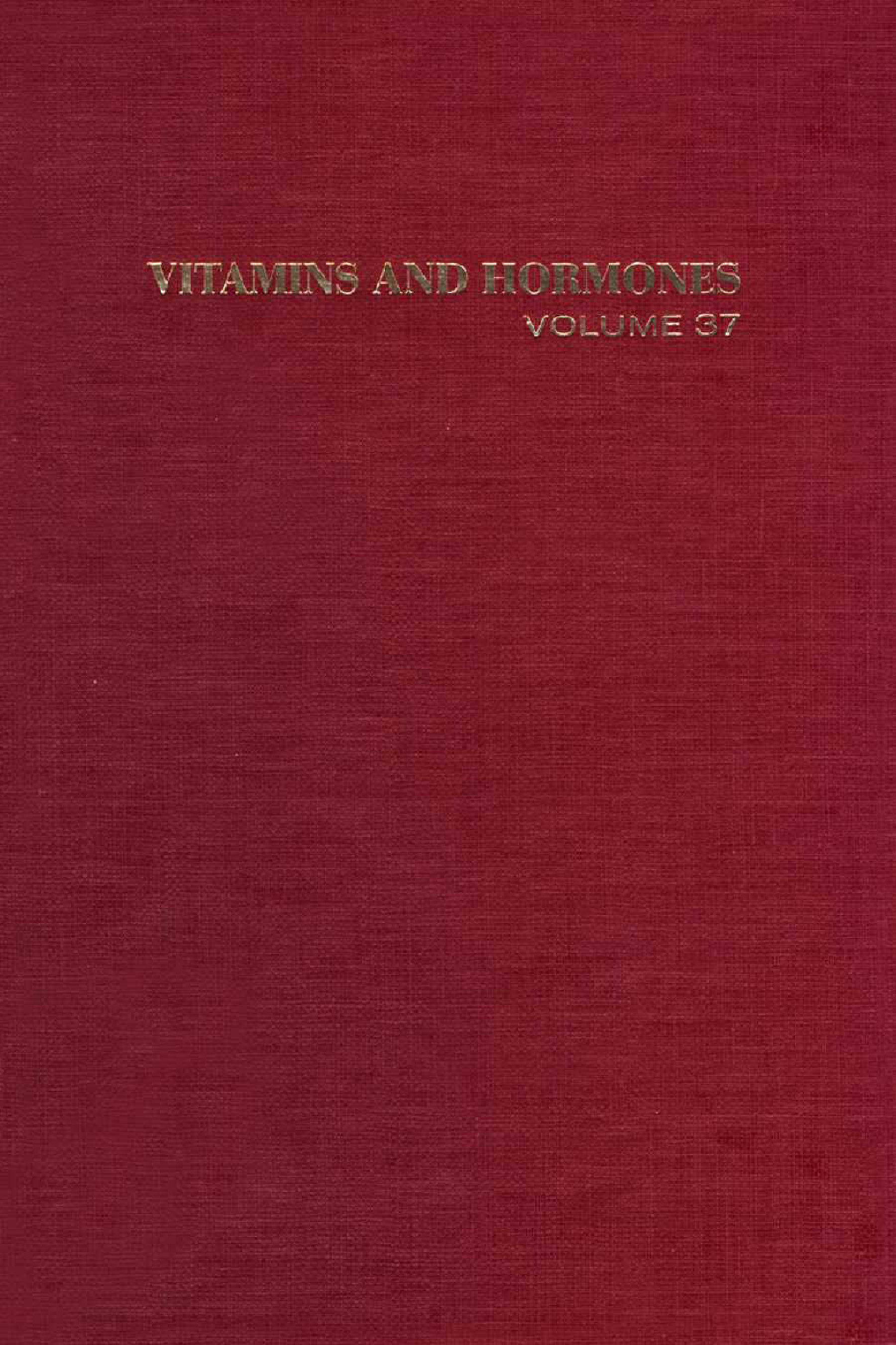 Vitamins and Hormones