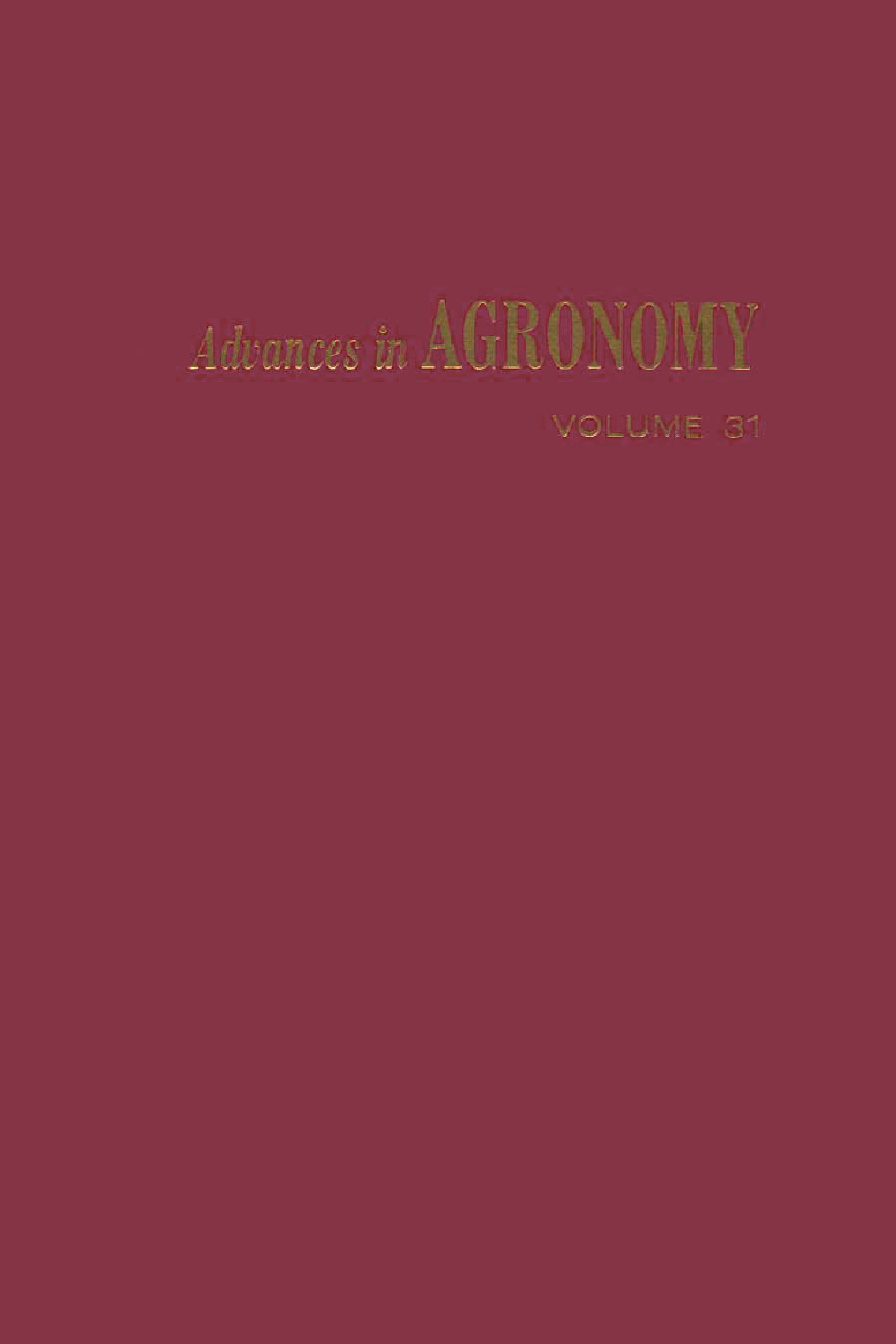 Advances in Agronomy