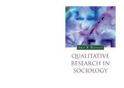 Qualitative Research in Sociology: An Introduction