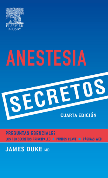 Anestesia. Secretos