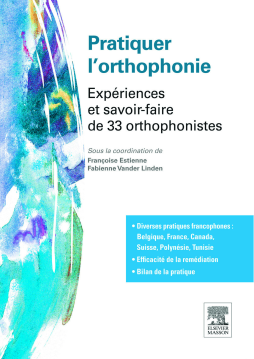 Pratiquer l'orthophonie Pratiquer l'orthophonie
