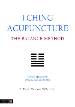 I Ching Acupuncture - The Balance Method I Ching Acupuncture - The Balance Method