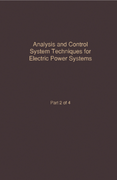 Control and Dynamic Systems V42: Analysis and Control System Techniques for Electric Power Systems Part 2