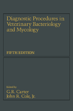 Diagnostic Procedure in Veterinary Bacteriology and Mycology