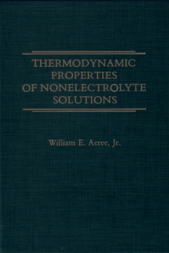 Thermodynamic Properties of Nonelectrolyte Solutions Thermodynamic Properties of Nonelectrolyte Solutions