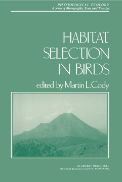 Habitat Selection in Birds Habitat Selection in Birds