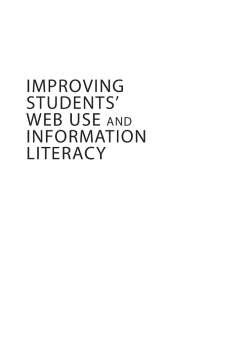 Improving Students' Web Use and Information Literacy Improving Students' Web Use and Information Literacy