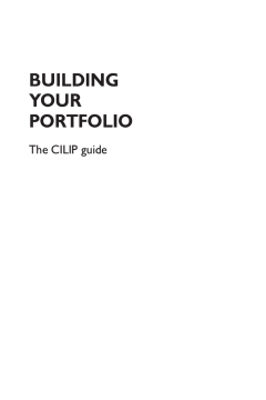 Building Your Portfolio Building Your Portfolio