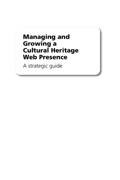 Managing and Growing a Cultural Heritage Web Presence