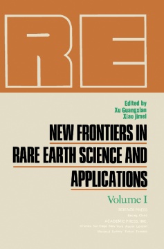 New Frontiers in Rare Earth Science and Applications New Frontiers in Rare Earth Science and Applications