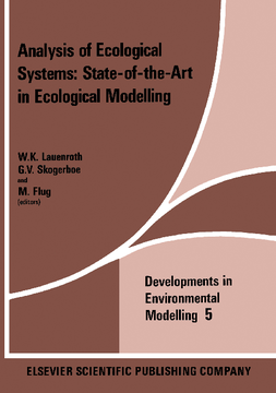 Analysis of Ecological Systems: State-of-the-Art in Ecological Modelling Analysis of Ecological Systems: State-of-the-Art in Ecological Modelling