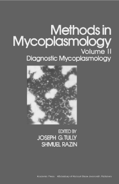 Methods in Mycoplasmology V2 Methods in Mycoplasmology V2