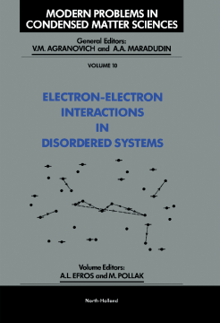 Electron-Electron Interactions in Disordered Systems Electron-Electron Interactions in Disordered Systems