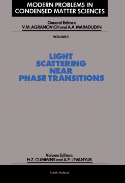 Light Scattering Near Phase Transitions Light Scattering Near Phase Transitions