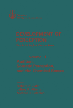 Development of Perception Psychobiological Perspectives Development of Perception Psychobiological Perspectives