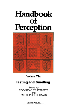 HANDBOOK OF PERCEPTION VOL 6A HANDBOOK OF PERCEPTION VOL 6A