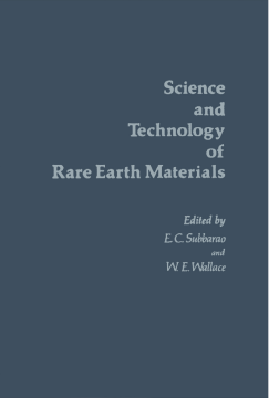 Science and Technology of Rare Earth Materials Science and Technology of Rare Earth Materials