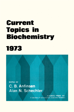 Current Topics in Biochemistry 1973 Current Topics in Biochemistry 1973
