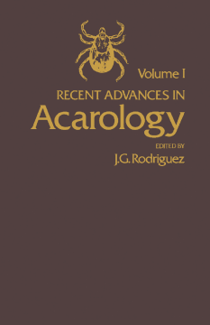 Recent Advances in Acarology Recent Advances in Acarology