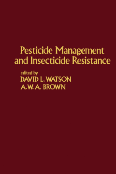 Pesticide Management and Insecticide Resistance Pesticide Management and Insecticide Resistance