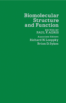 Biomolecular Structure and Function Biomolecular Structure and Function