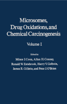 Microsomes, Drug Oxidations and Chemical Carcinogenesis V1