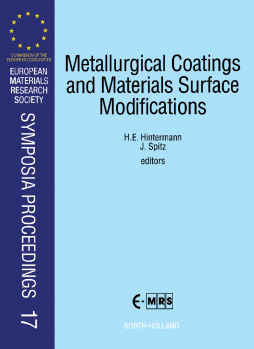 Metallurgical Coatings and Materials Surface Modifications Metallurgical Coatings and Materials Surface Modifications