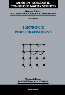 Electronic Phase Transitions Electronic Phase Transitions