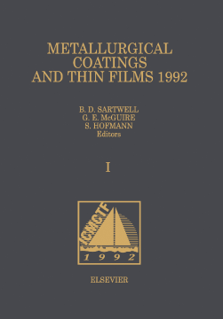 Metallurgical Coatings and Thin Films 1992 Metallurgical Coatings and Thin Films 1992
