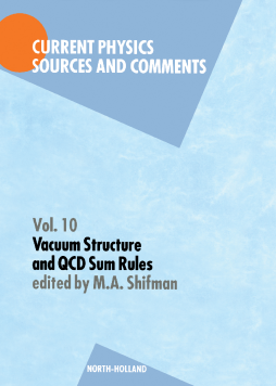 Vacuum Structure and QCD Sum Rules Vacuum Structure and QCD Sum Rules