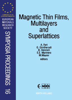 Magnetic Thin Films, Multilayers and Superlattices Magnetic Thin Films, Multilayers and Superlattices
