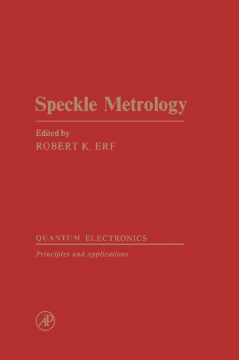 Speckle Metrology Speckle Metrology