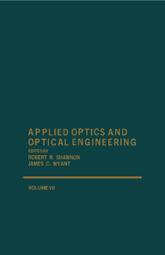 Applied Optics and Optical Engineering V7 Applied Optics and Optical Engineering V7
