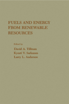 Fuels and Energy From Renewable Resources Fuels and Energy From Renewable Resources