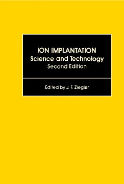 Ion Implantation Science and Technology Ion Implantation Science and Technology