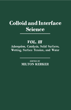 Colloid and Interface Science V3